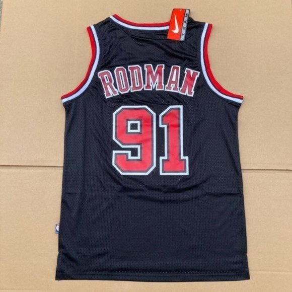 dennis rodman jersey black